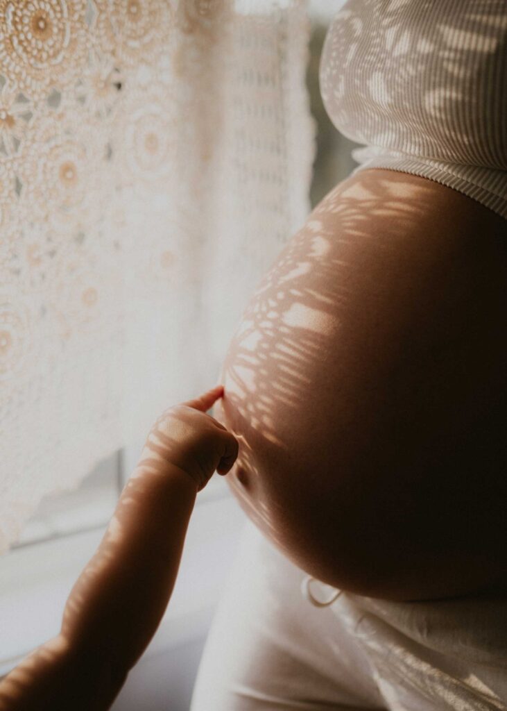 In-home maternity photo shoot Brisbane