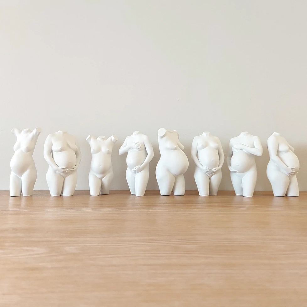 Sett and Maxx prenancy statues