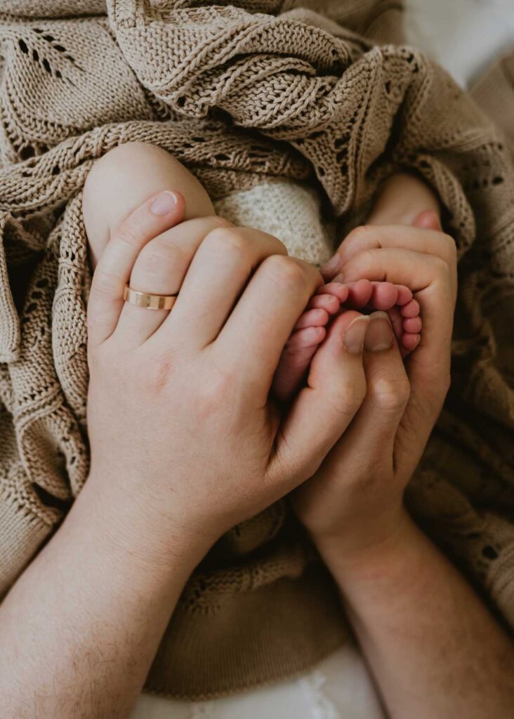 Newborn toes